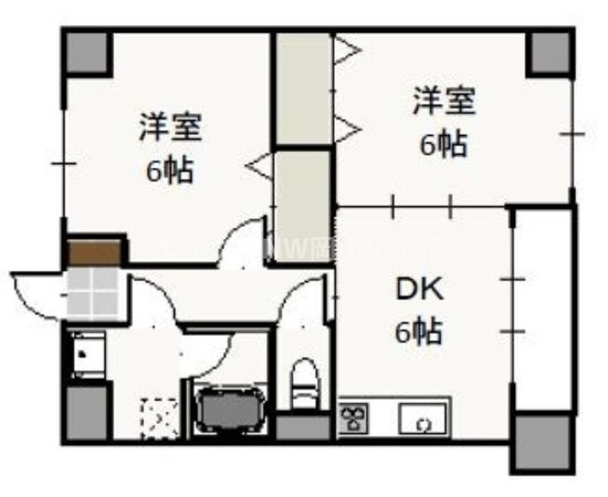 ウッドコート医大南の物件間取画像